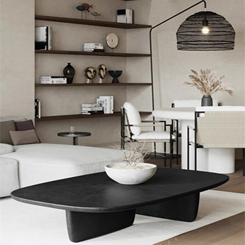 Simple Square Ash Wood Tea Table