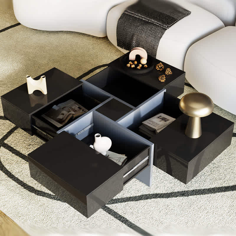 Extendable Coffee Table Square Cocktail Table