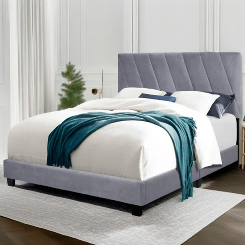 Modern Queen Size Adjustable Upholstered Bed