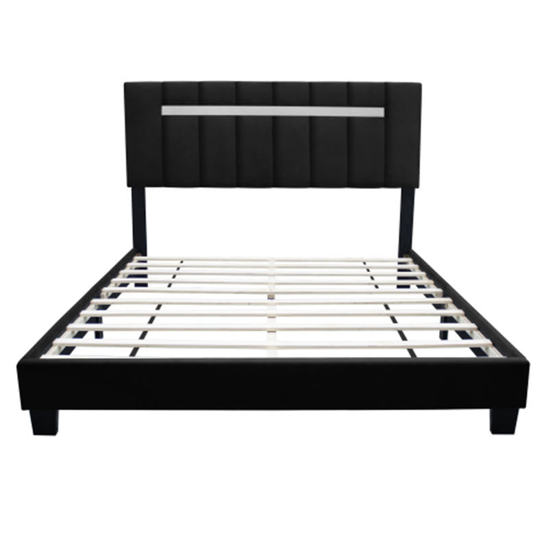 Adjustable Queen Size Upholstered Velvet Bed Frame