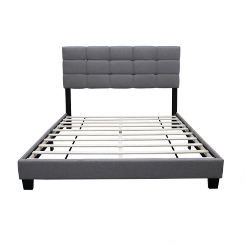 Queen Adjustable Linen Upholstered Bed Frame