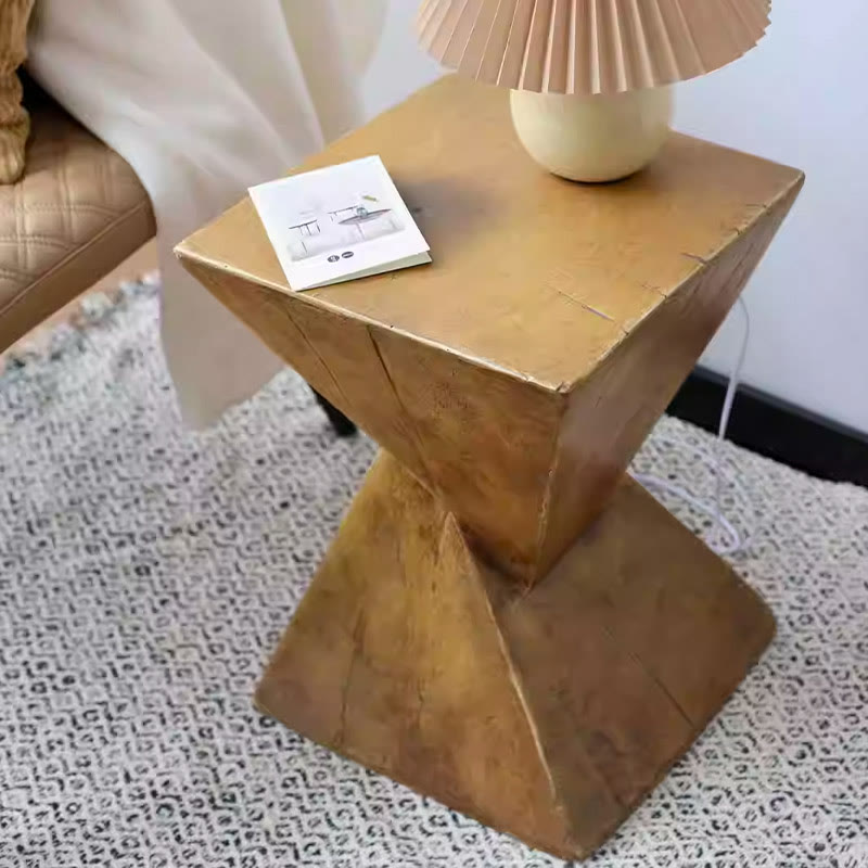 Vintage Antique Wood Finish Side Table