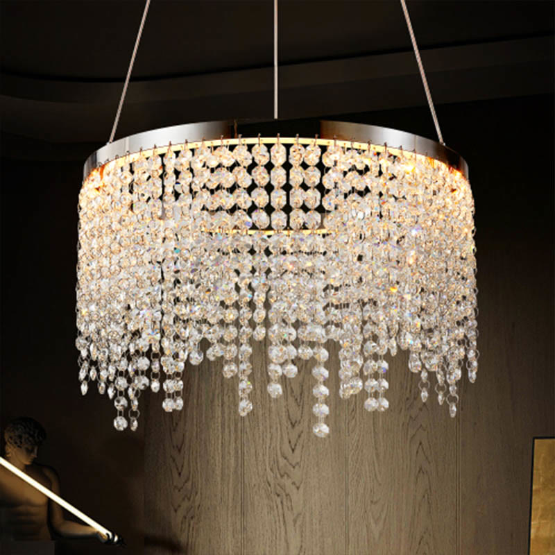 15.7-inch Luxury Modern Pendant Light Crystal Chandelier