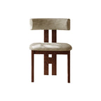 1x/2x Mid-century Linen Solid Wood Dining Chairs