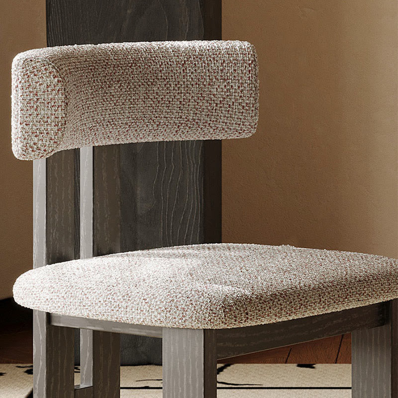 1x/2x Mid-century Linen Solid Wood Dining Chairs