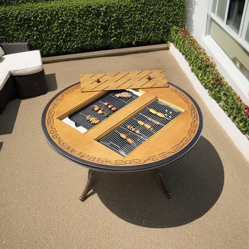 Outdoor Picnic Table Round Dining Table