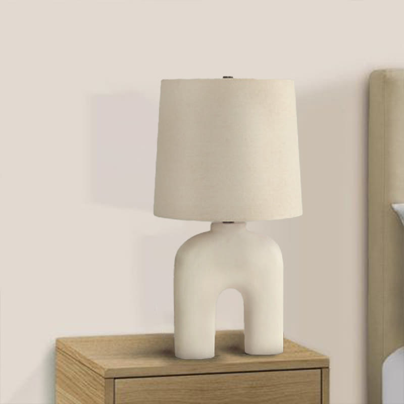 25 Modern Beige Resin Table Lamp