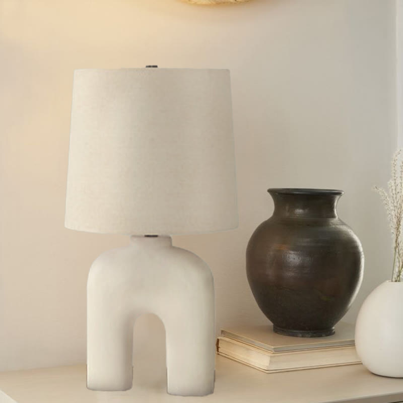 25 Modern Beige Resin Table Lamp