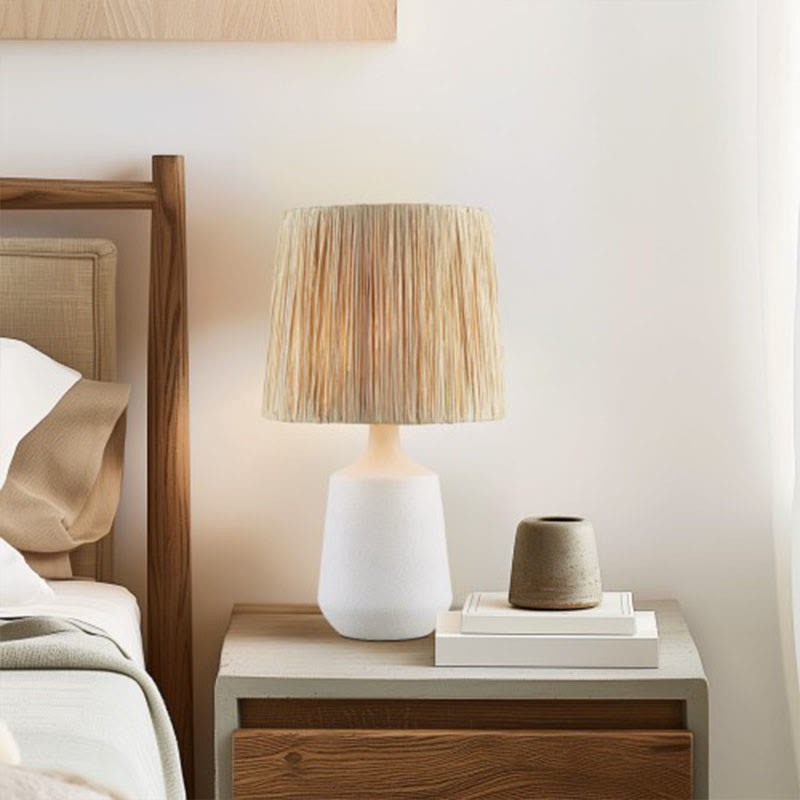 23 Ceramic White Bedside Table Lamp
