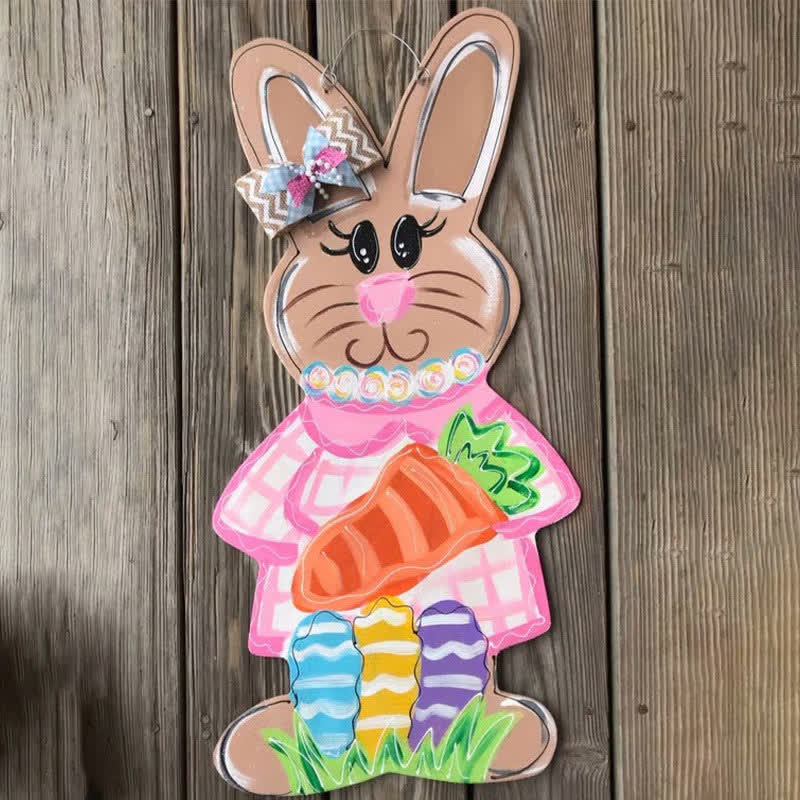 Easter Wooden Bunny Door Hanging Decor