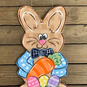 Easter Wooden Bunny Door Hanging Decor
