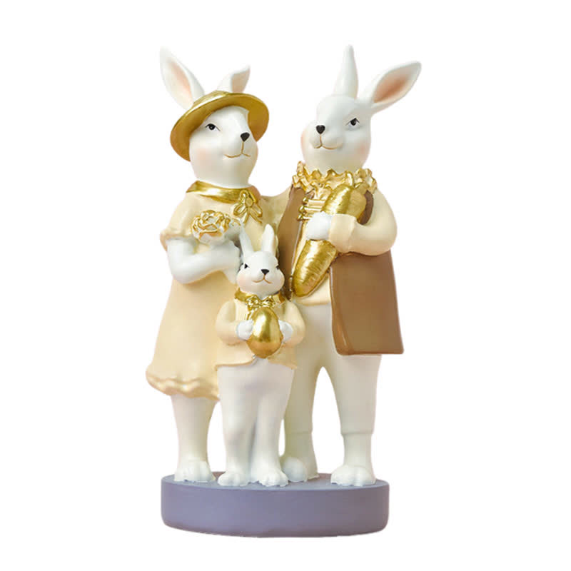 Easter Resin Bunny Candlestick Decorative Ornament