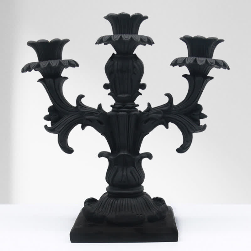 Retro Black Candlestick Ornament