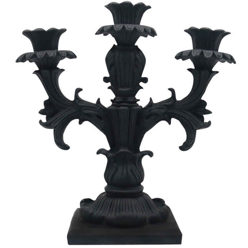 Retro Black Candlestick Ornament