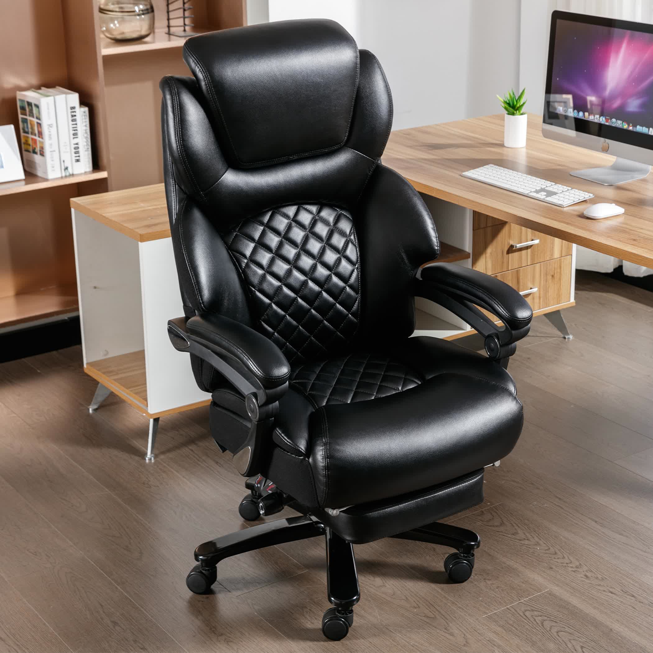 Leather Reclining Comfortable Office Chair