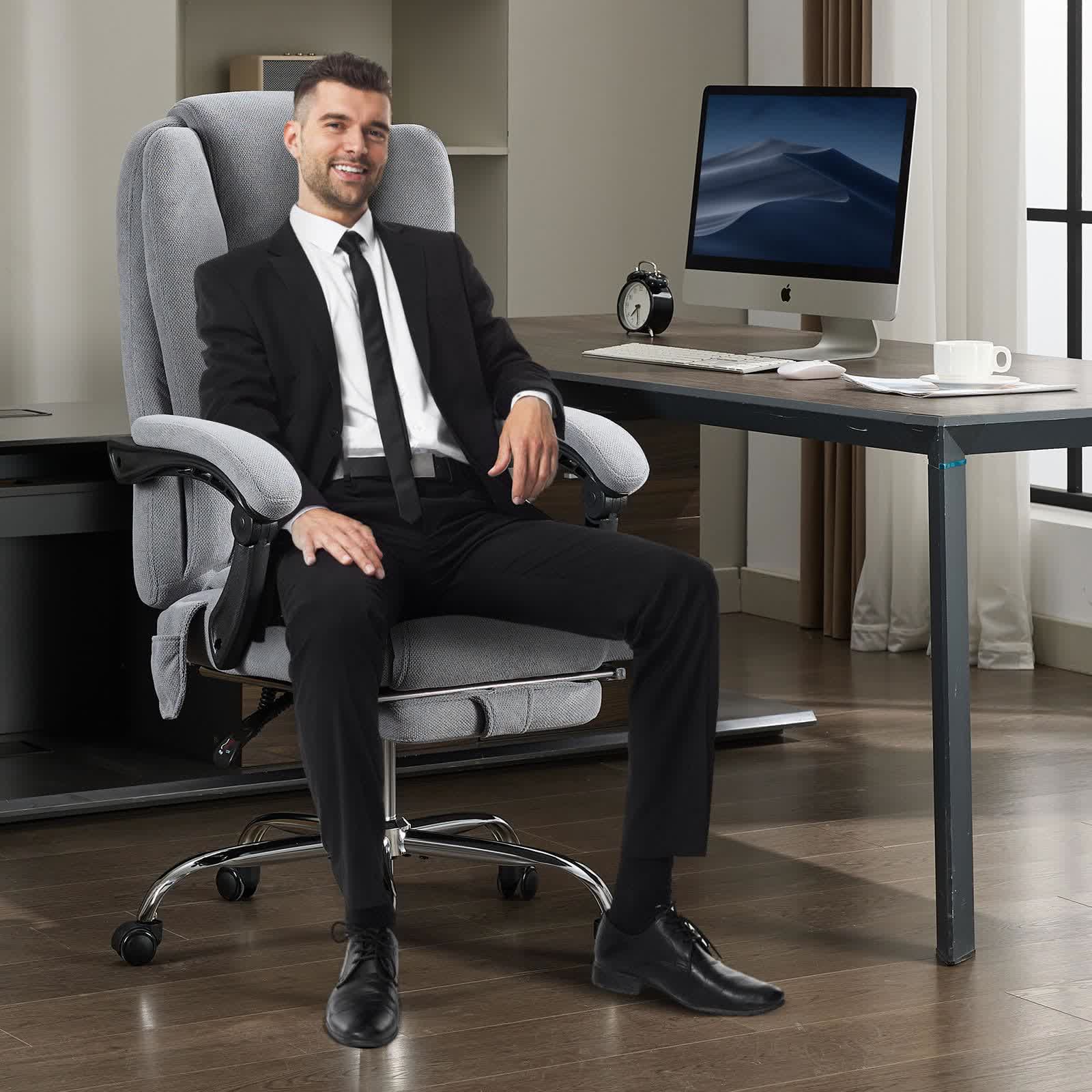 Leather Reclining Massage Office Chair