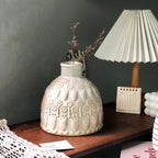 Vintage Embossed Ceramic Vase Home Ornament