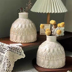 Vintage Embossed Ceramic Vase Home Ornament