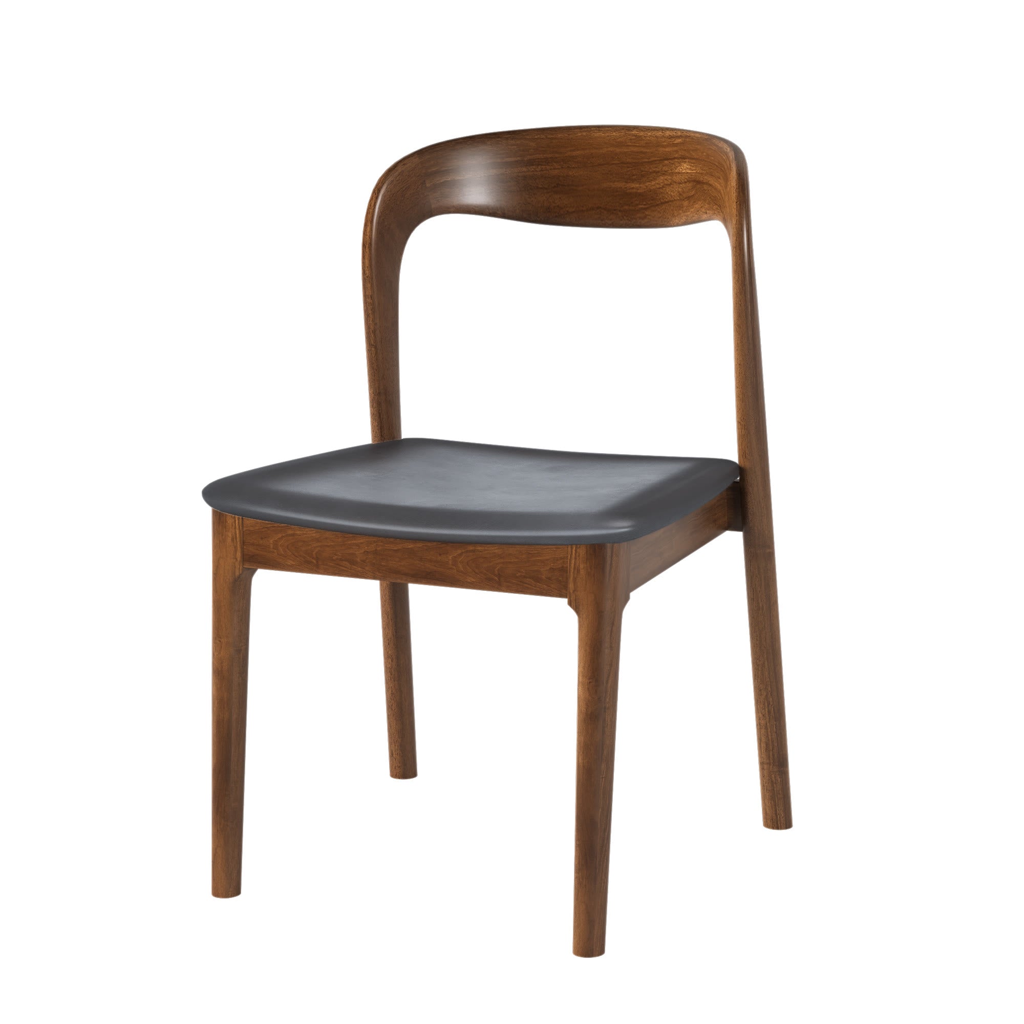 5 Pieces Aquarius Base Dining Table With Leather Seat Cushion Dining Chairs