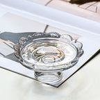 Lace-Edge Glass Pedestal Tray Ornament