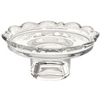 Lace-Edge Glass Pedestal Tray Ornament