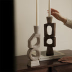 Luxury Geometric Abstract Candle Holder Ornament