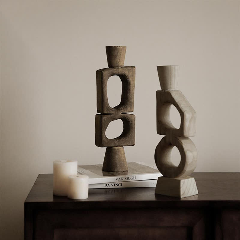 Luxury Geometric Abstract Candle Holder Ornament