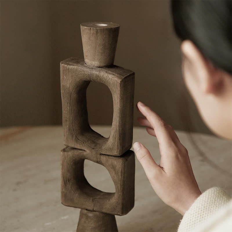 Luxury Geometric Abstract Candle Holder Ornament