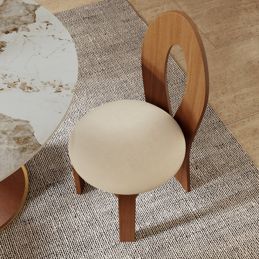 2x/4x/6x Hign-back Dining Chair With Velour Upholstery