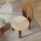 2x/4x/6x Hign-back Dining Chair With Velour Upholstery