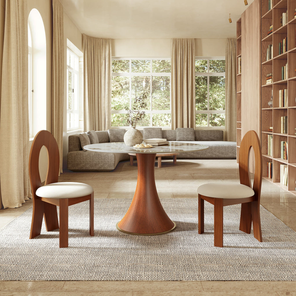 2x/4x/6x Hign-back Dining Chair With Velour Upholstery