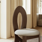 2x/4x/6x Hign-back Dining Chair With Velour Upholstery