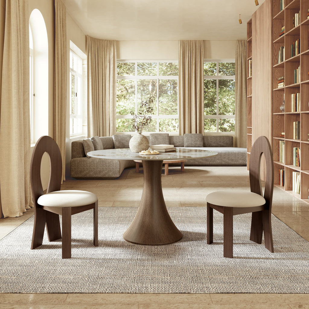 2x/4x/6x Hign-back Dining Chair With Velour Upholstery