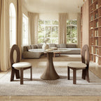 2x/4x/6x Hign-back Dining Chair With Velour Upholstery