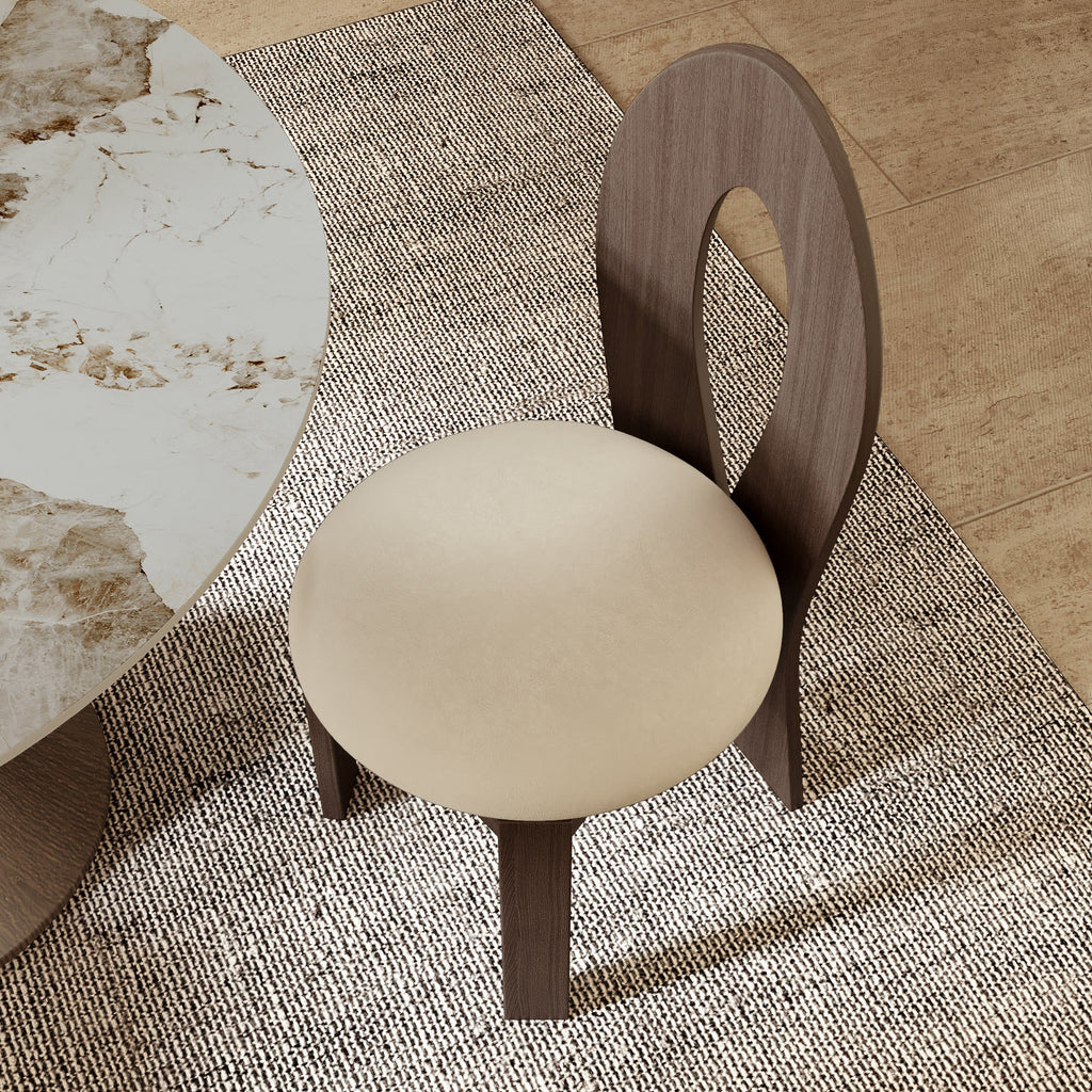 2x/4x/6x Hign-back Dining Chair With Velour Upholstery