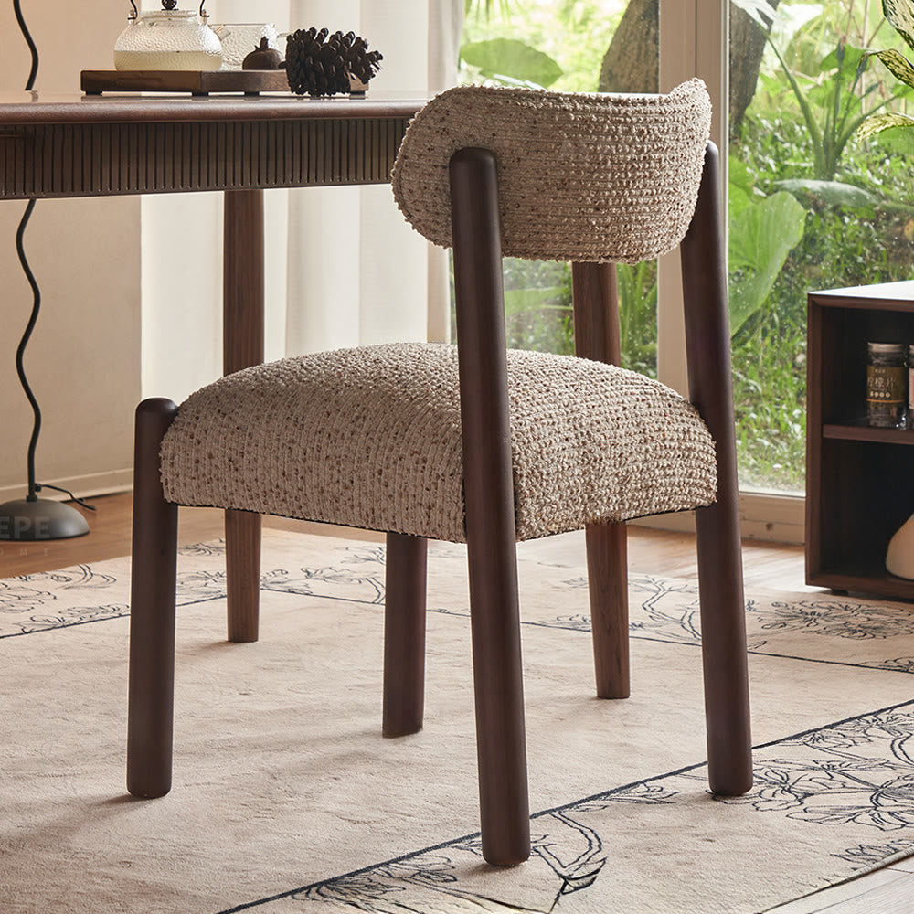 Houndstooth Upholstered Back Dining Chair