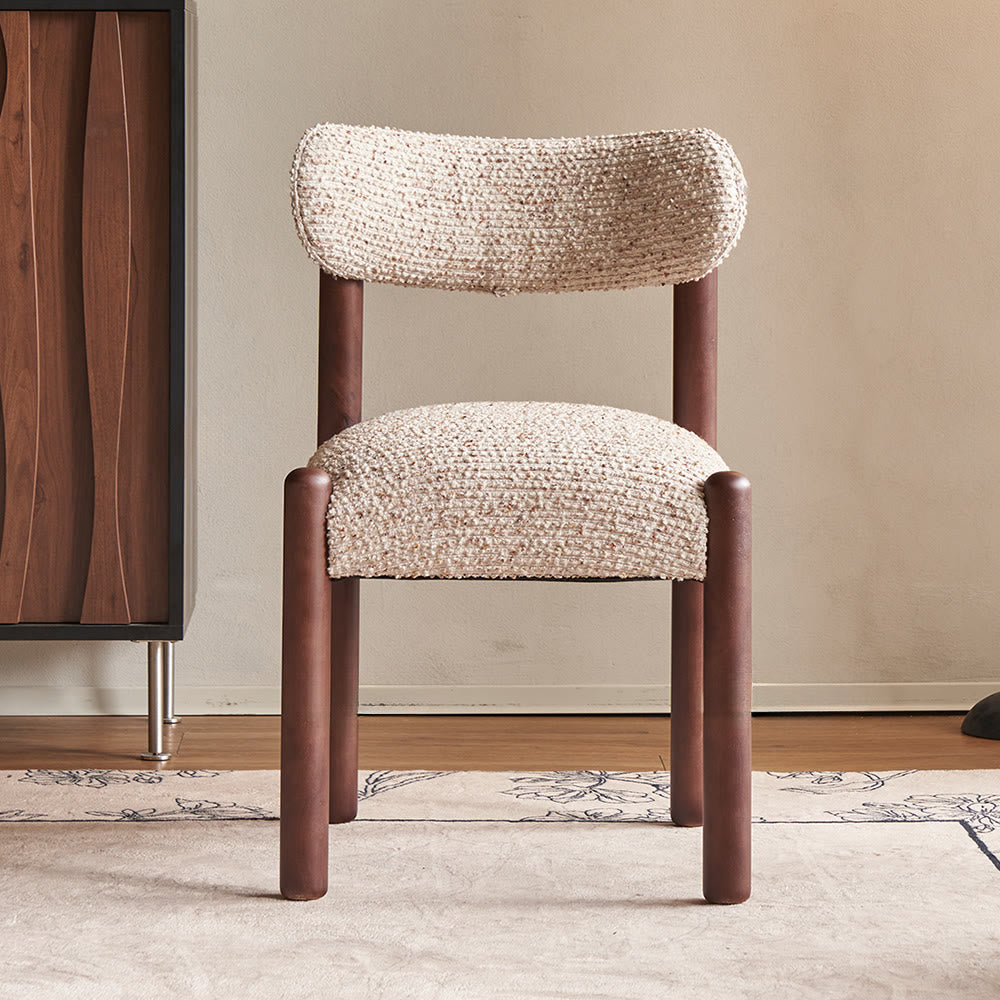 Houndstooth Upholstered Back Dining Chair