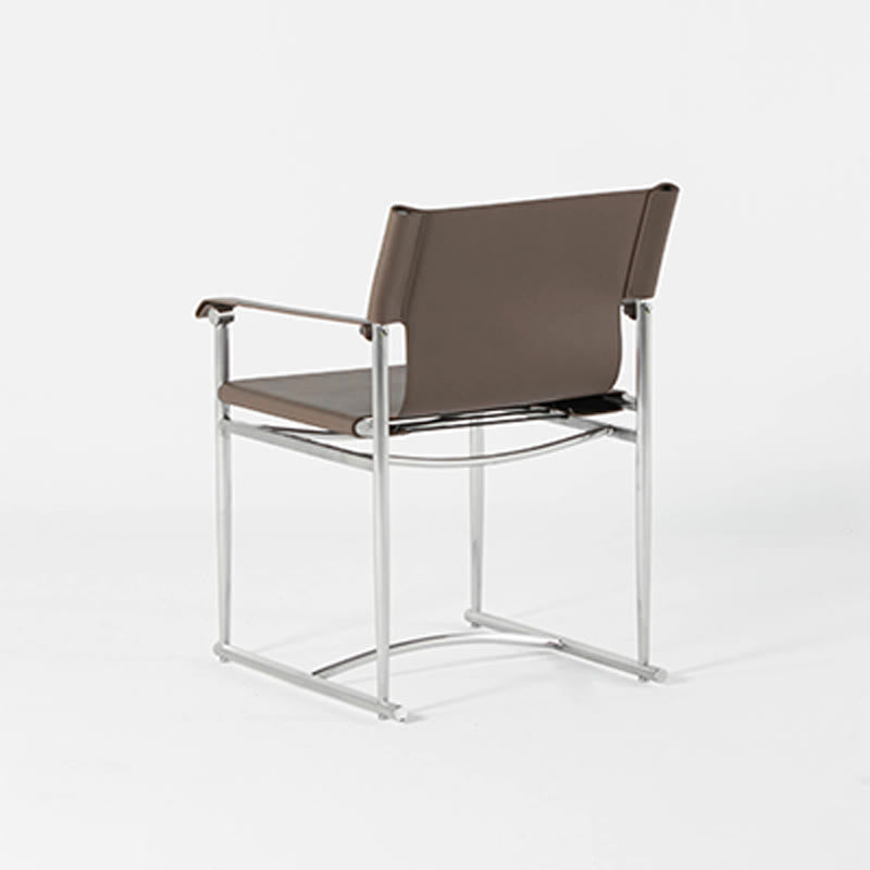 Modern Saddle Leather Dining Chair