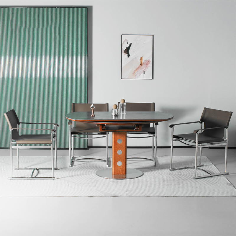 Modern Saddle Leather Dining Chair