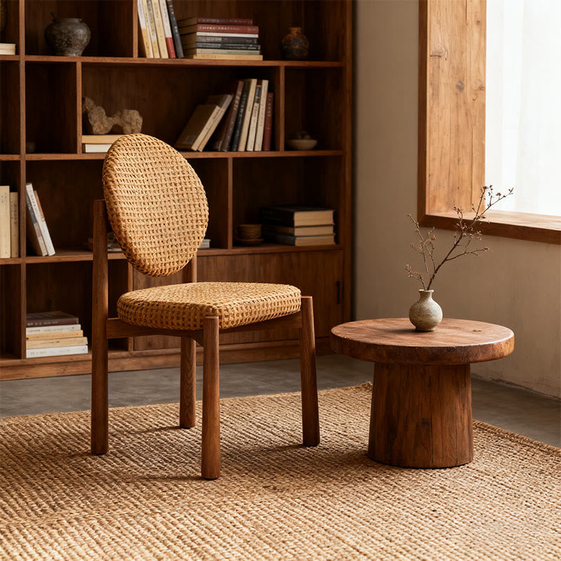 Retro Elegant Round Dining Chair