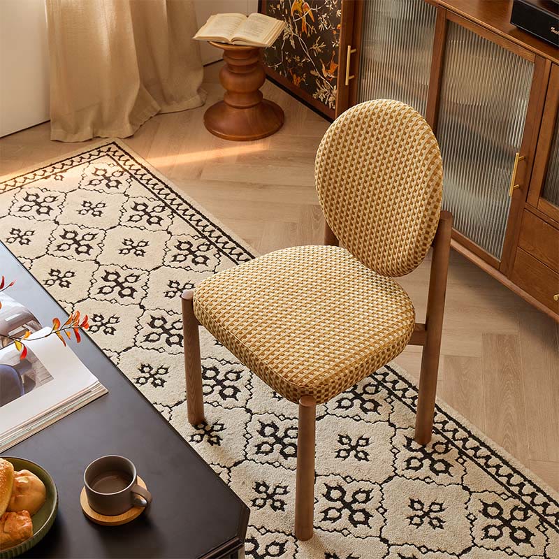 Retro Elegant Round Dining Chair