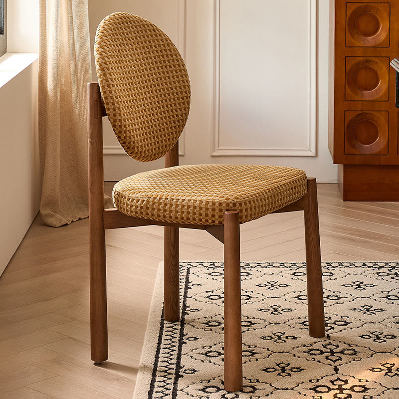 Retro Elegant Round Dining Chair