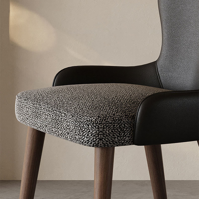 Elegant Retro Leather-back Dining Chair