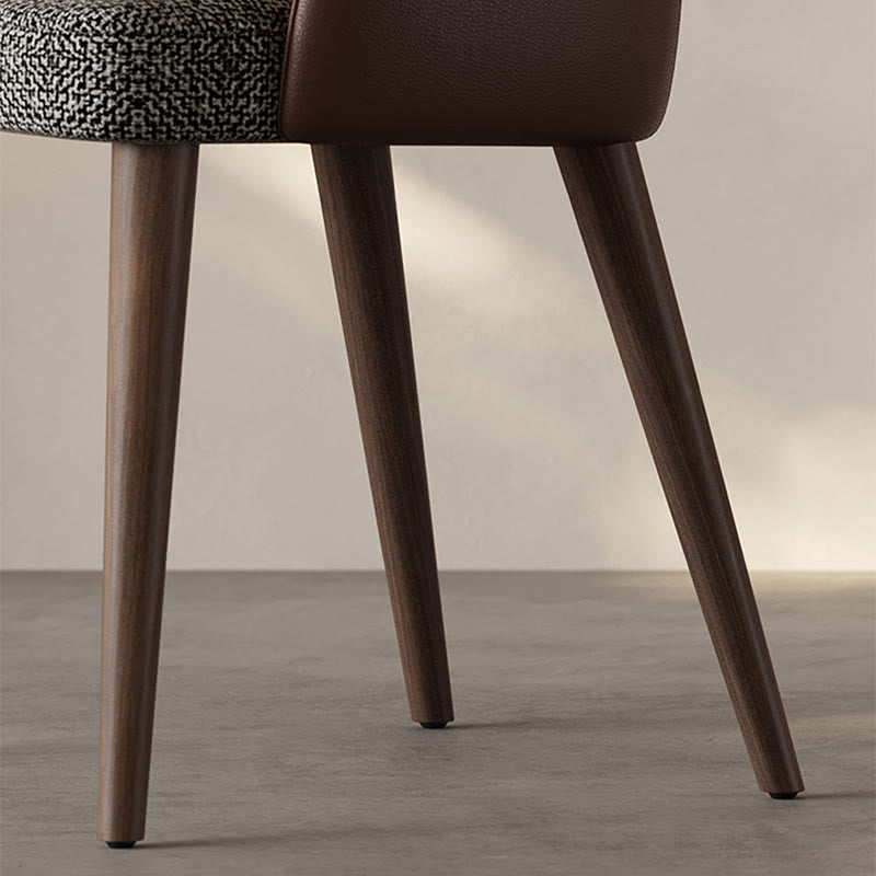 Elegant Retro Leather-back Dining Chair