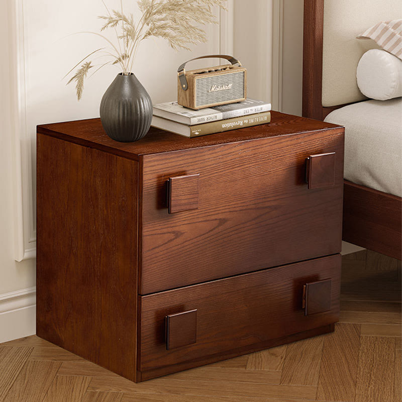 Mid-Century Nightstand Simple Bedside Cabinet